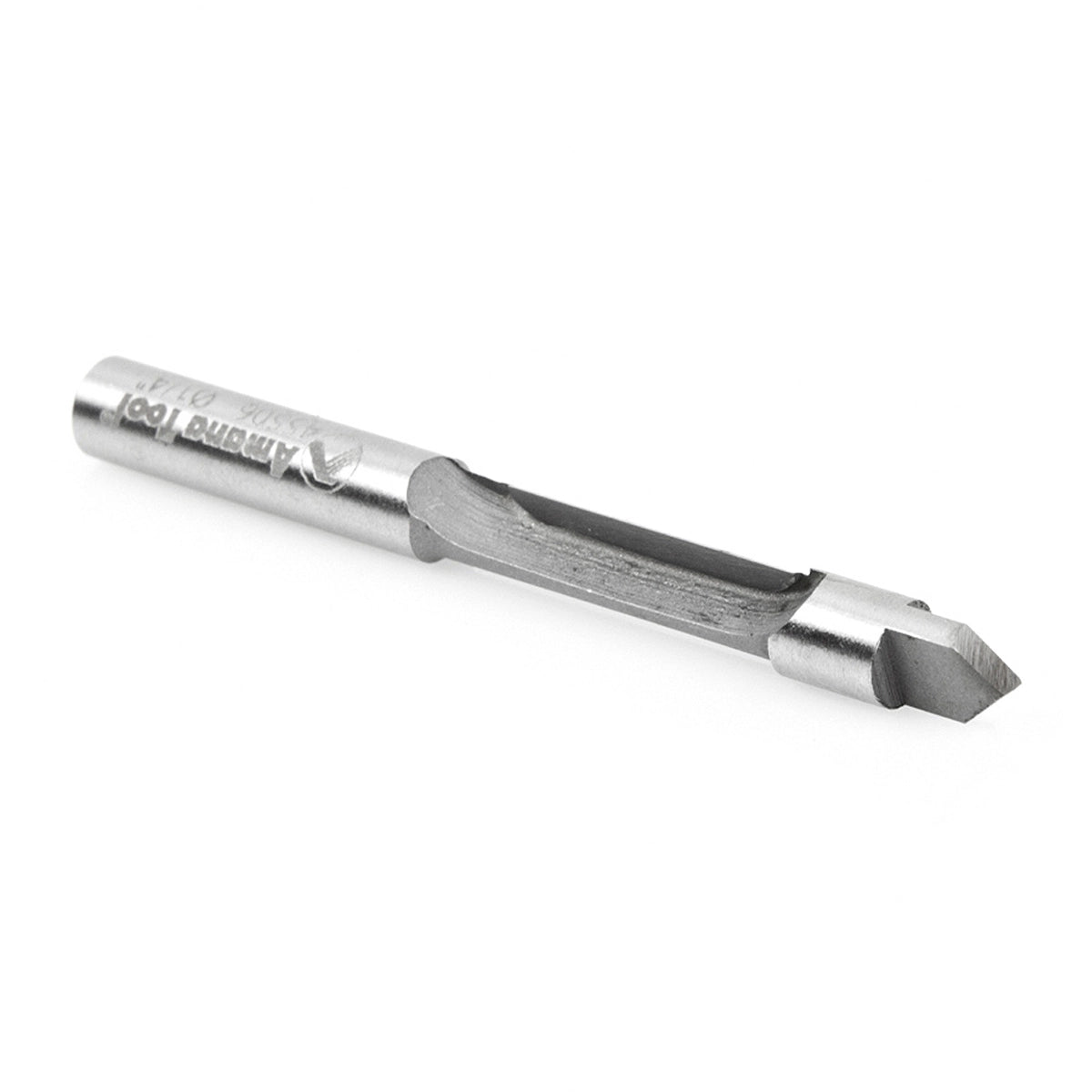 Carbide Tipped Panel Pilot Concave Grind 1/4 Dia x 3/4 x 1/4 Inch Shank Single Flute
