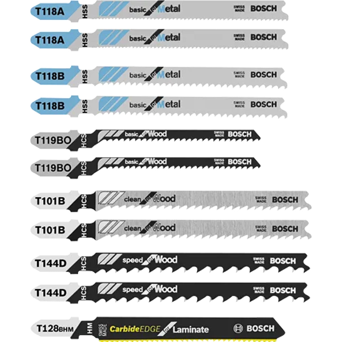 T-Shank Jig Saw Blade Sets