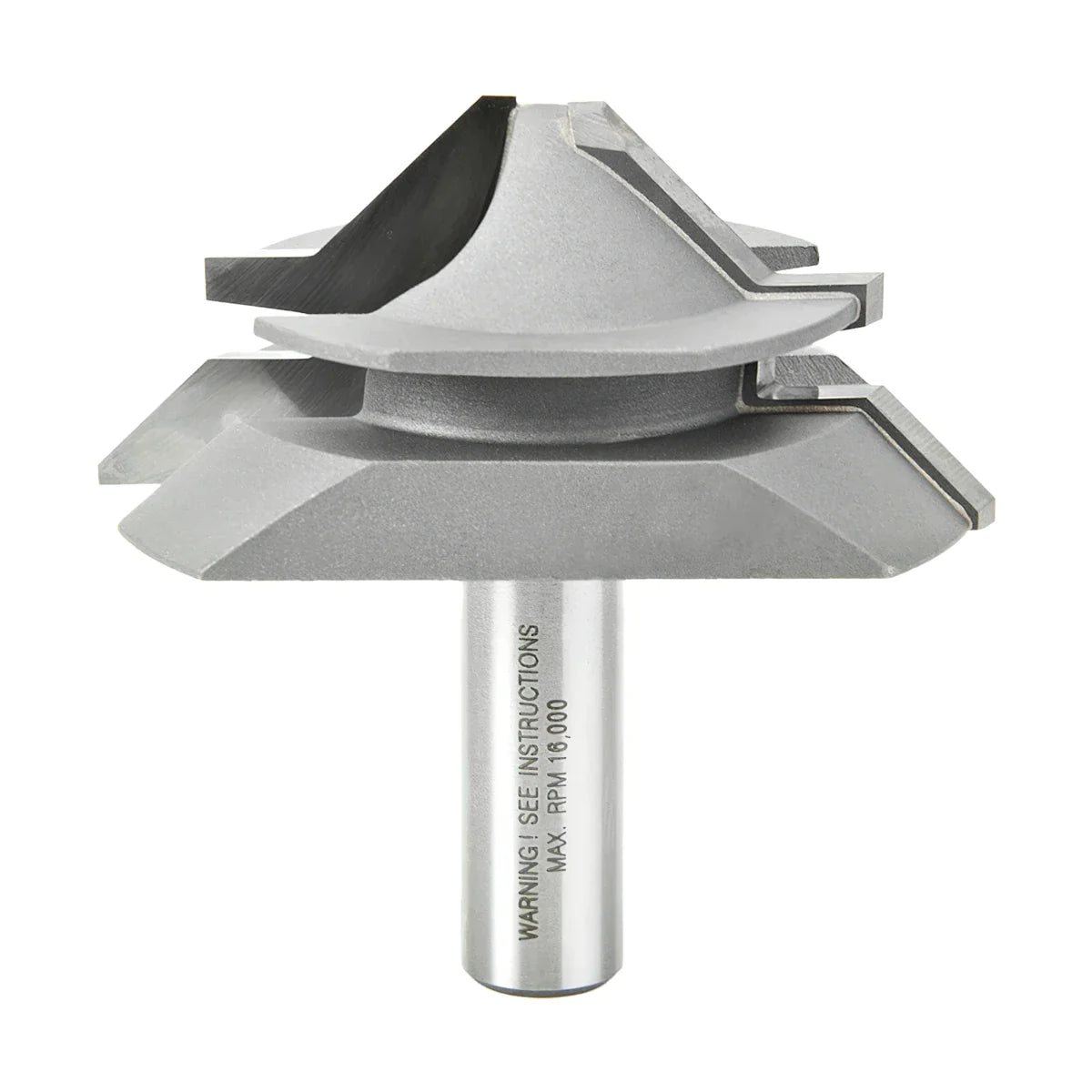 Amana Tool 55390 Carbide Tipped Lock Miter 45 Deg x 2-11/16 Diameter x 1-3/16 x 1/2 Inch Shank for 1/2 - 1 Inch Material