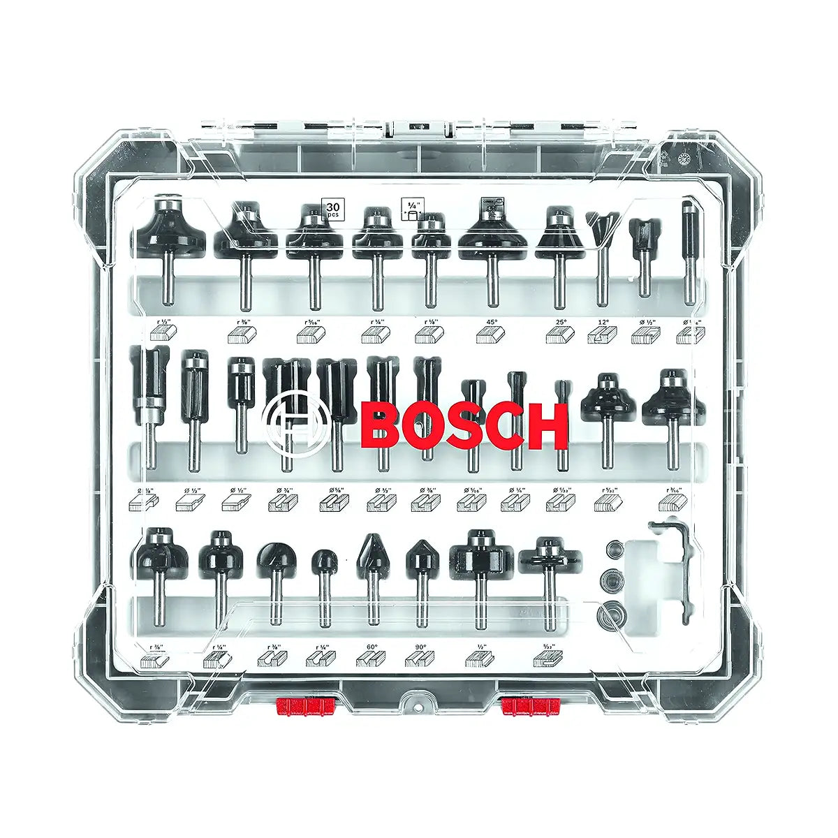 Bosch RBS030MBS 30 piece Carbide-Tipped Wood Router Bit Set