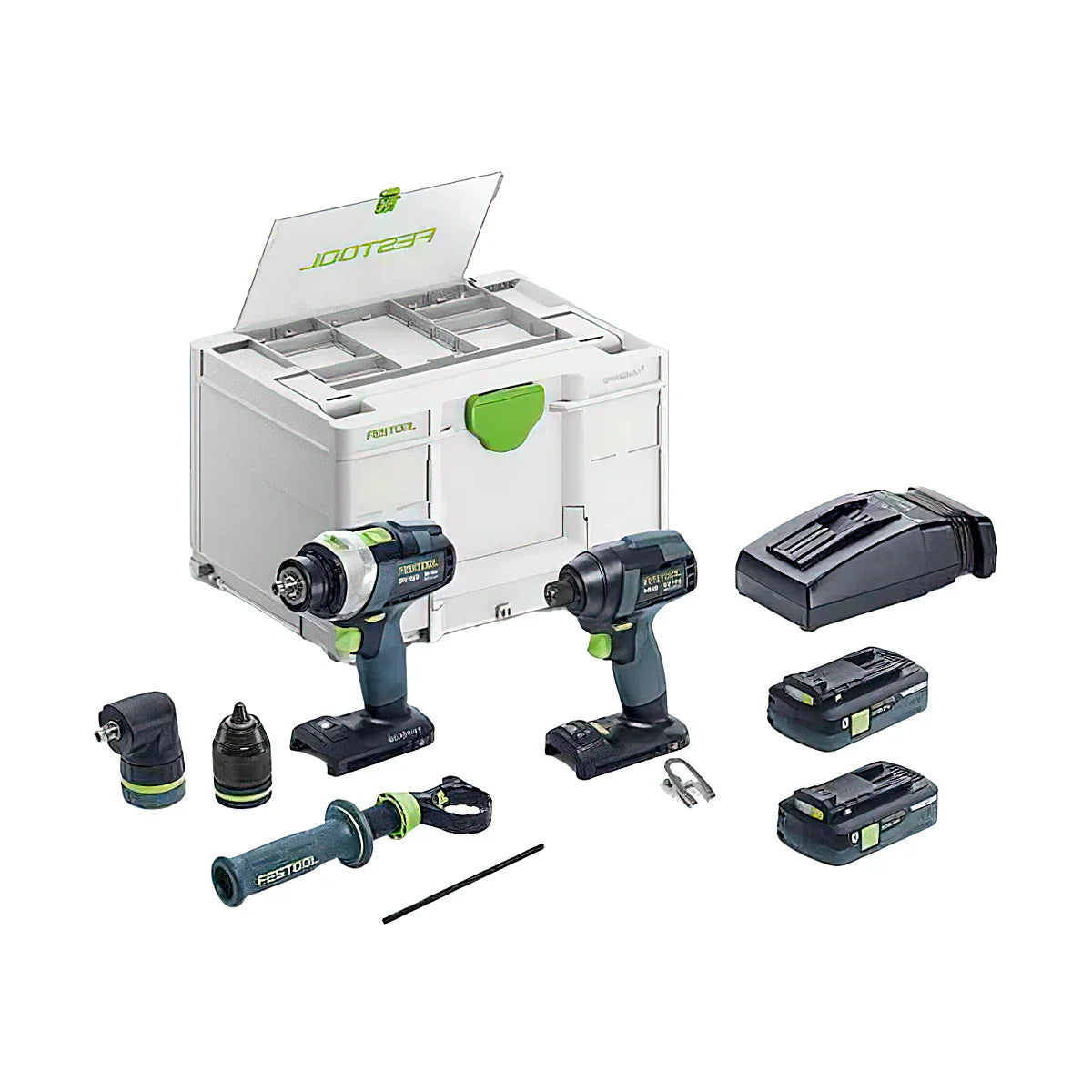 Festool 577616 Impact Driver and Drill set TID 18 HPC I-Set TPC 18/4