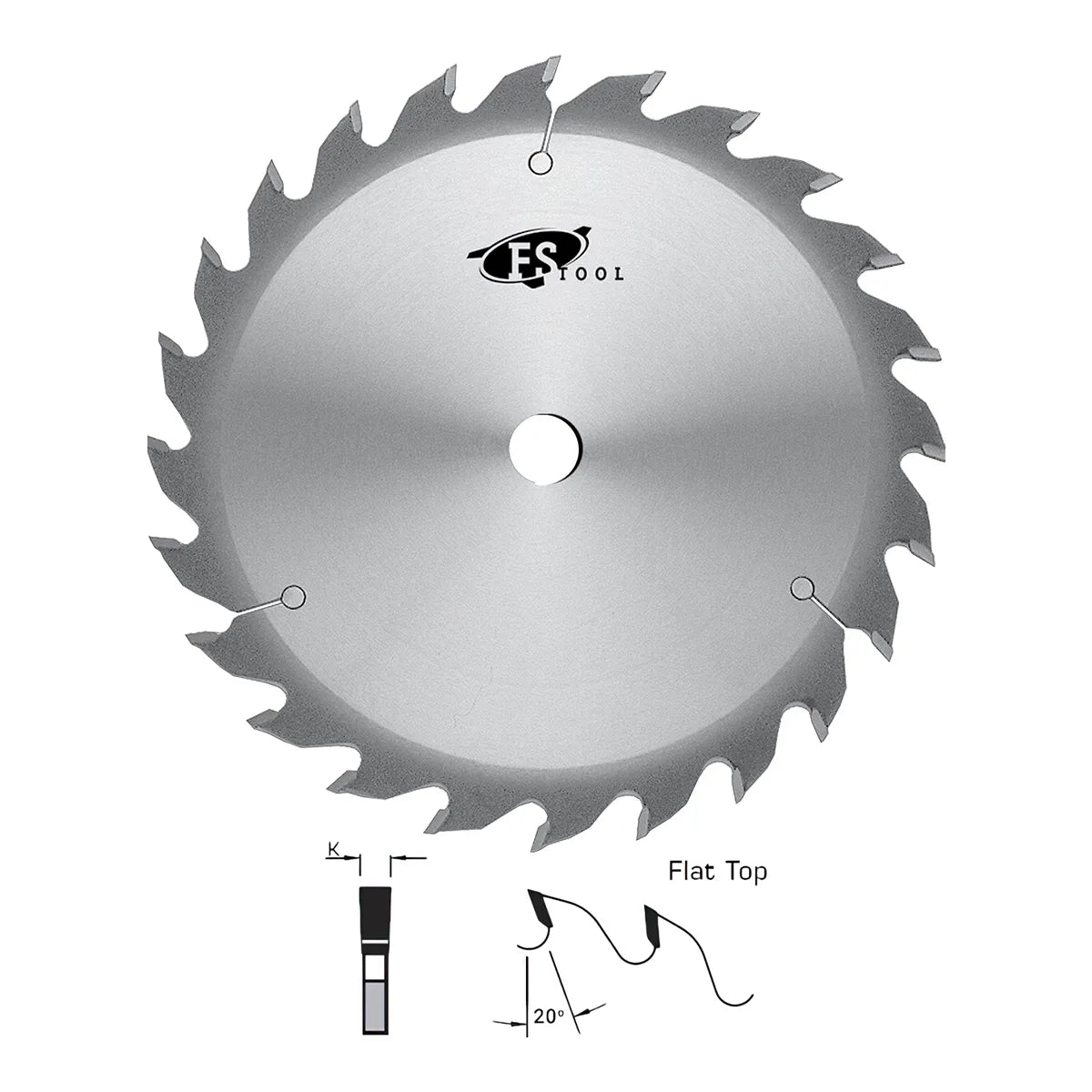 FS Tool L18300-30PH Heavy Duty Rip Saw Blade 12" 24 Tooth 30mm Bore