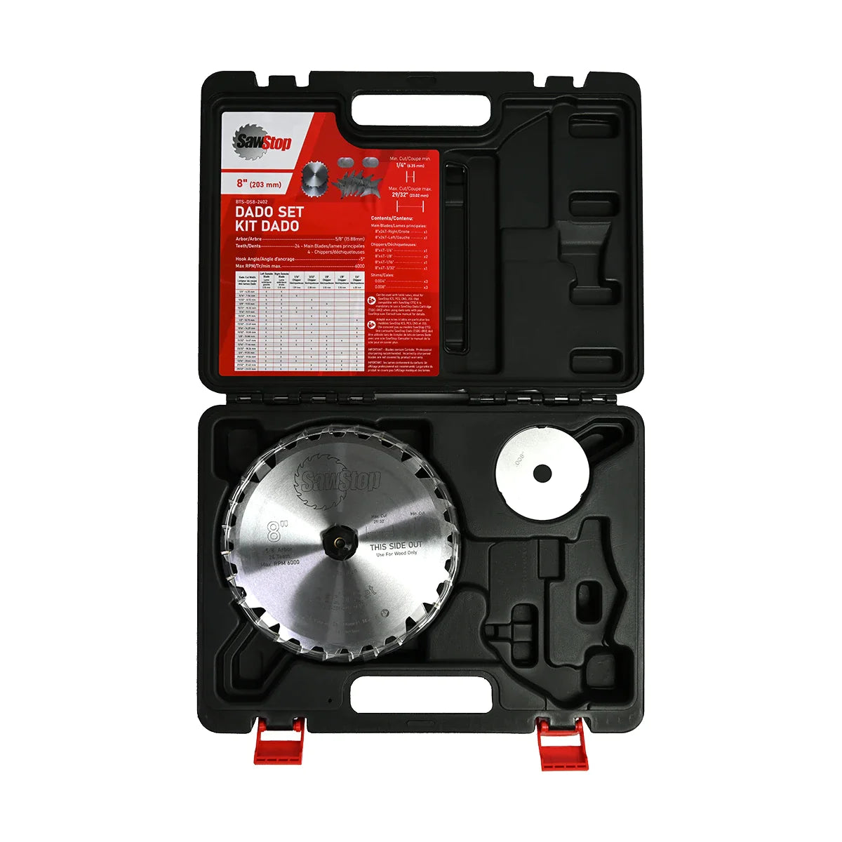 SawStop BTS-DS8-2402 Premium Dado Set