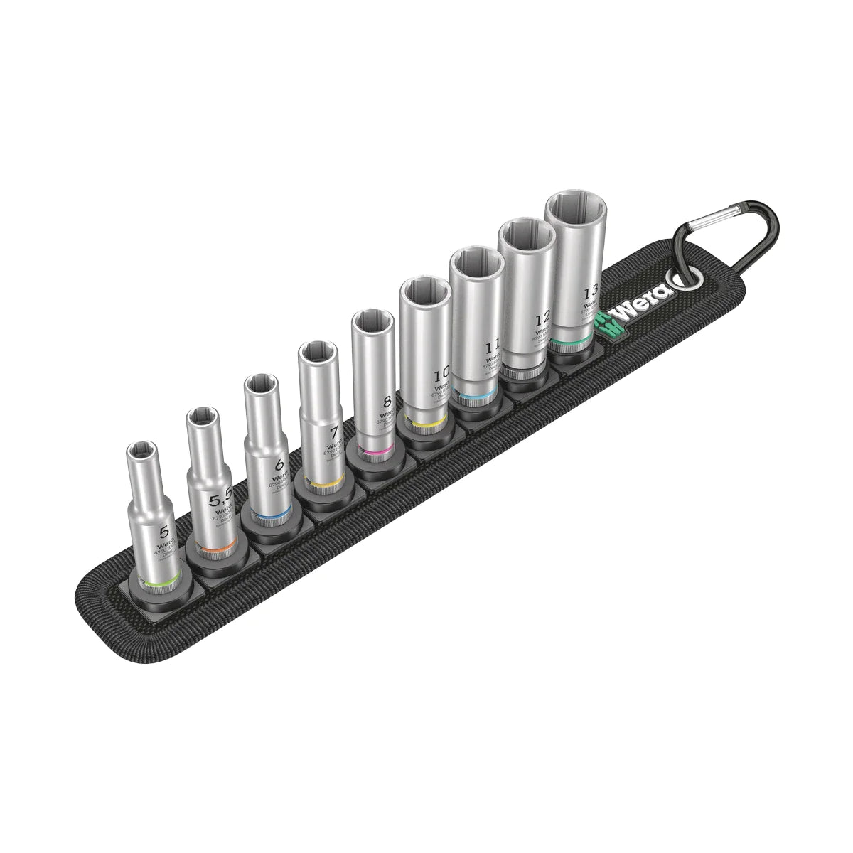 Wera Tools 05004525001 Belt A Deep 1 9-Piece 1/4" Drive Socket Set
