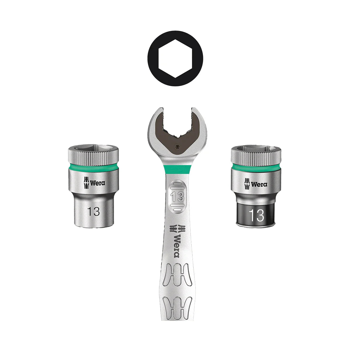 Wera Tools 05150111001 9721 Foam Insert & 8000 B Zyklop 23 Piece Ratchet Set 1 3/8" Drive