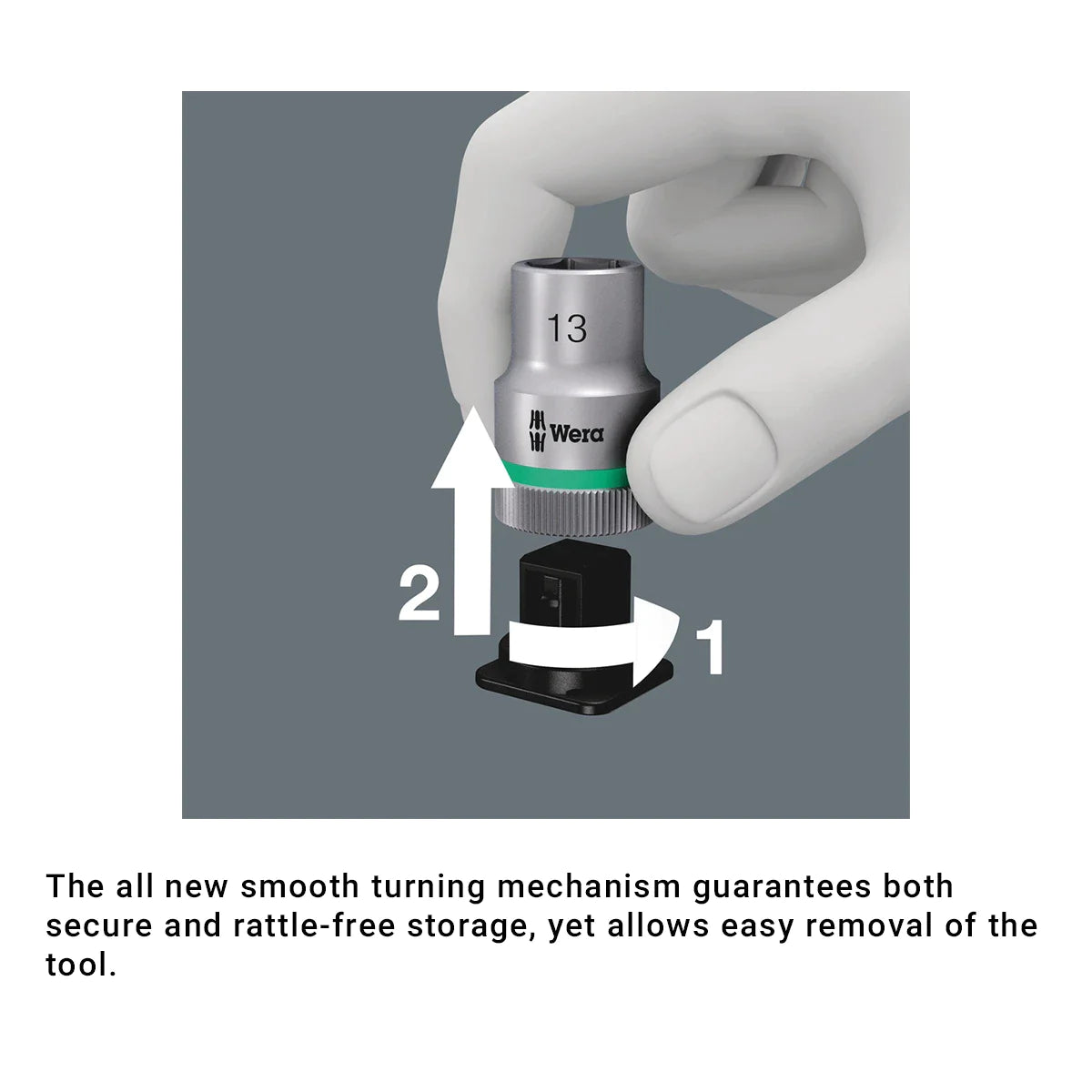 Wera Tools 05004090001 8006 SC 1 Zyklop Hybrid 13-Piece Ratchet Set 1/2" Drive
