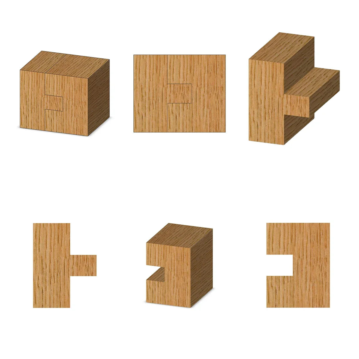 Whiteside WH3373 Straight Tongue & Groove Set 1/2"SH, 1-1/4"CL, 1-1/4"CD