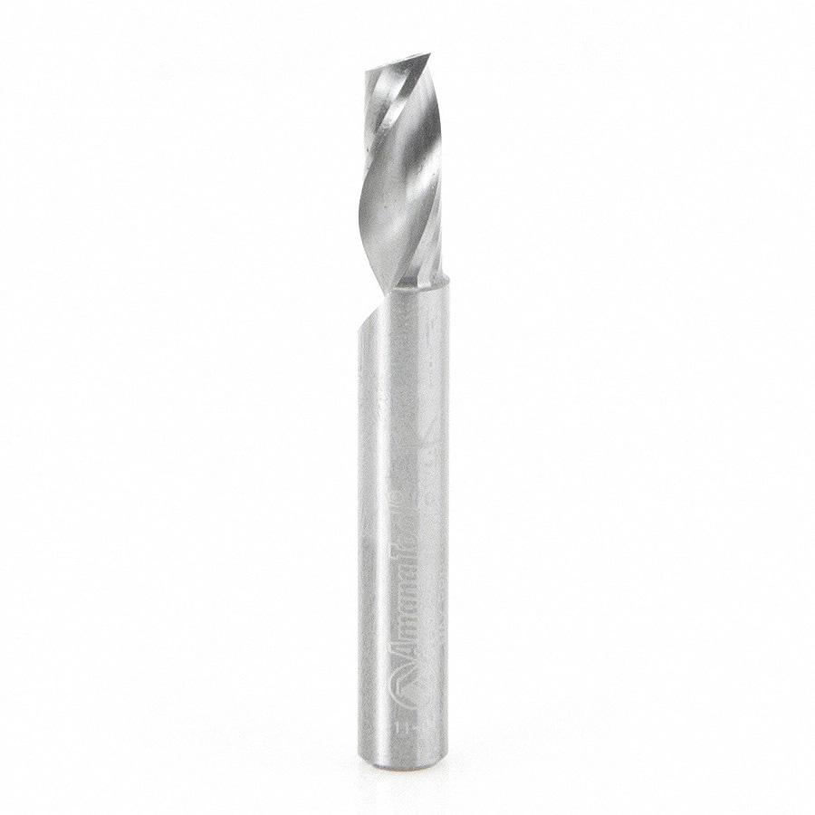 Amana Tool Solid Carbide CNC Spiral 'O' Flute, Aluminum Cutting 1/4 Dia x 5/8 x 1/4 Inch Shank Up-Cut