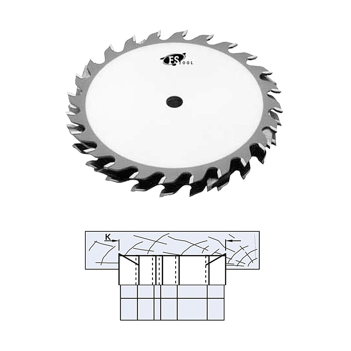 FS Tool 6" Dado Set 24 Tooth - 30mm Bore