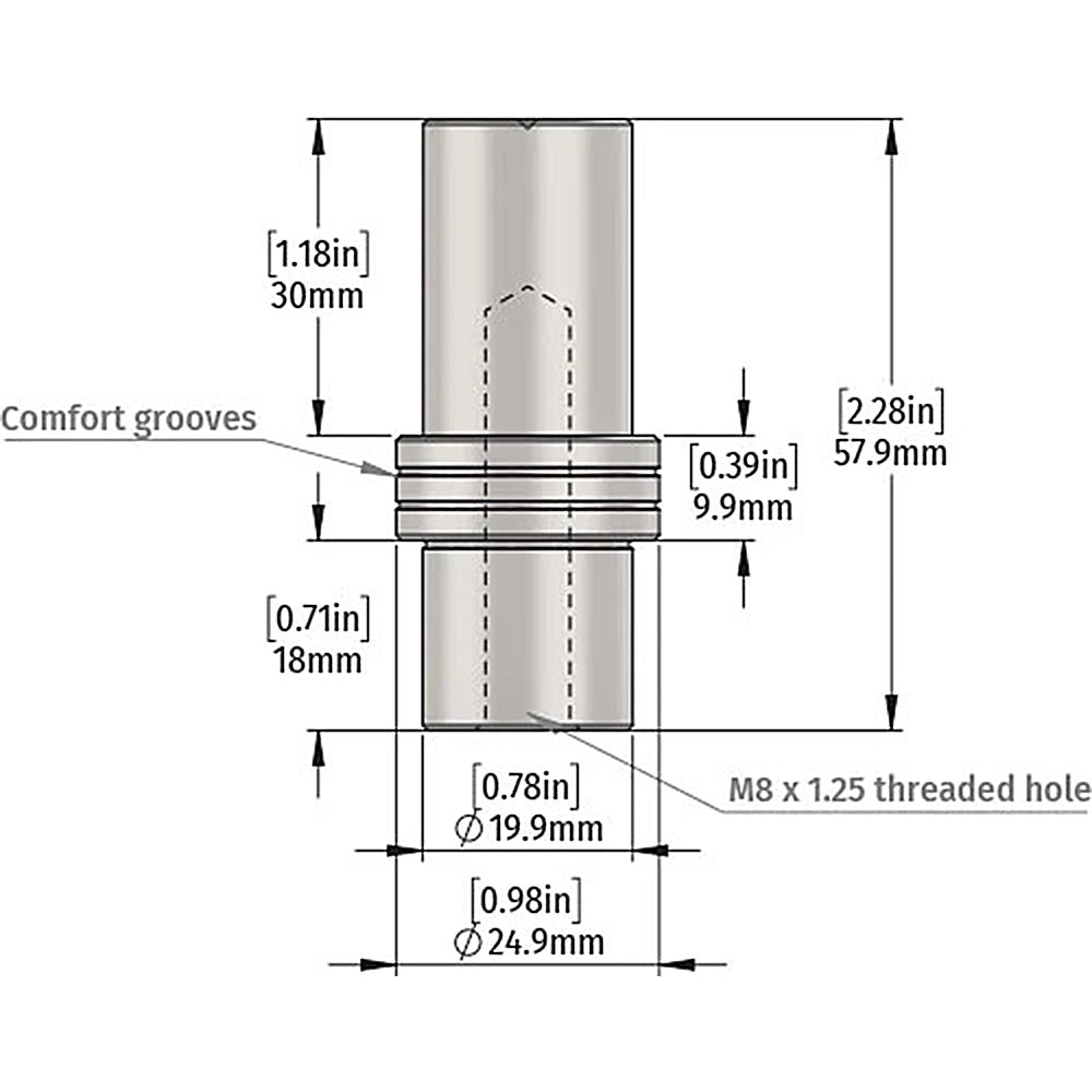 TSO Products DoubleGroove™ 20mm Bench Dogs - Stubby