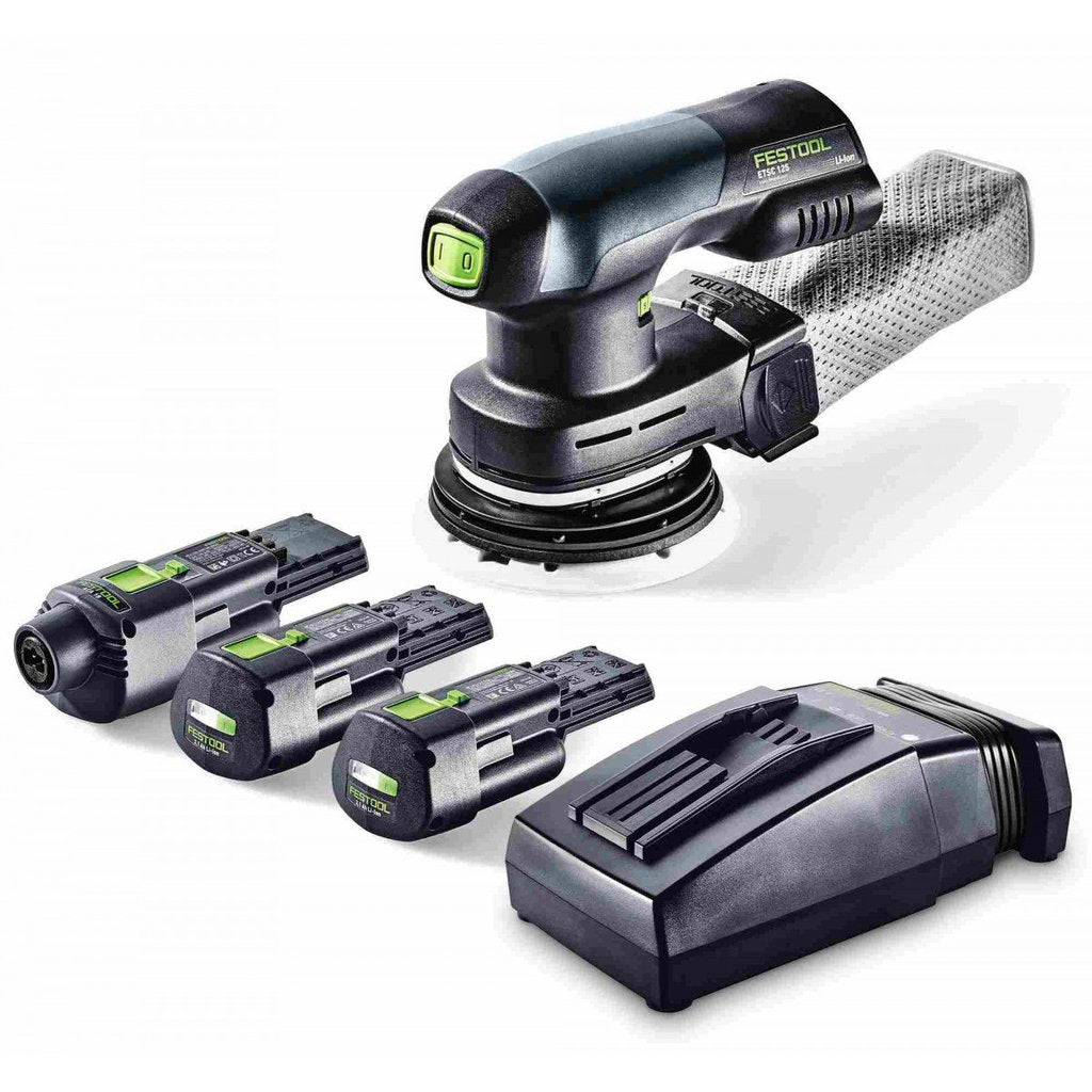 Festool ETSC 125 18V Brushless Hybrid Cordless 5" Sander Set