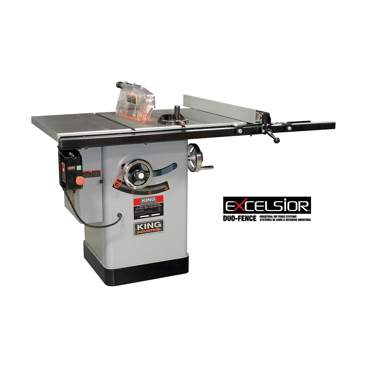 King Industrial 10" Cabinet Table Saw 2.5HP 30" Rip