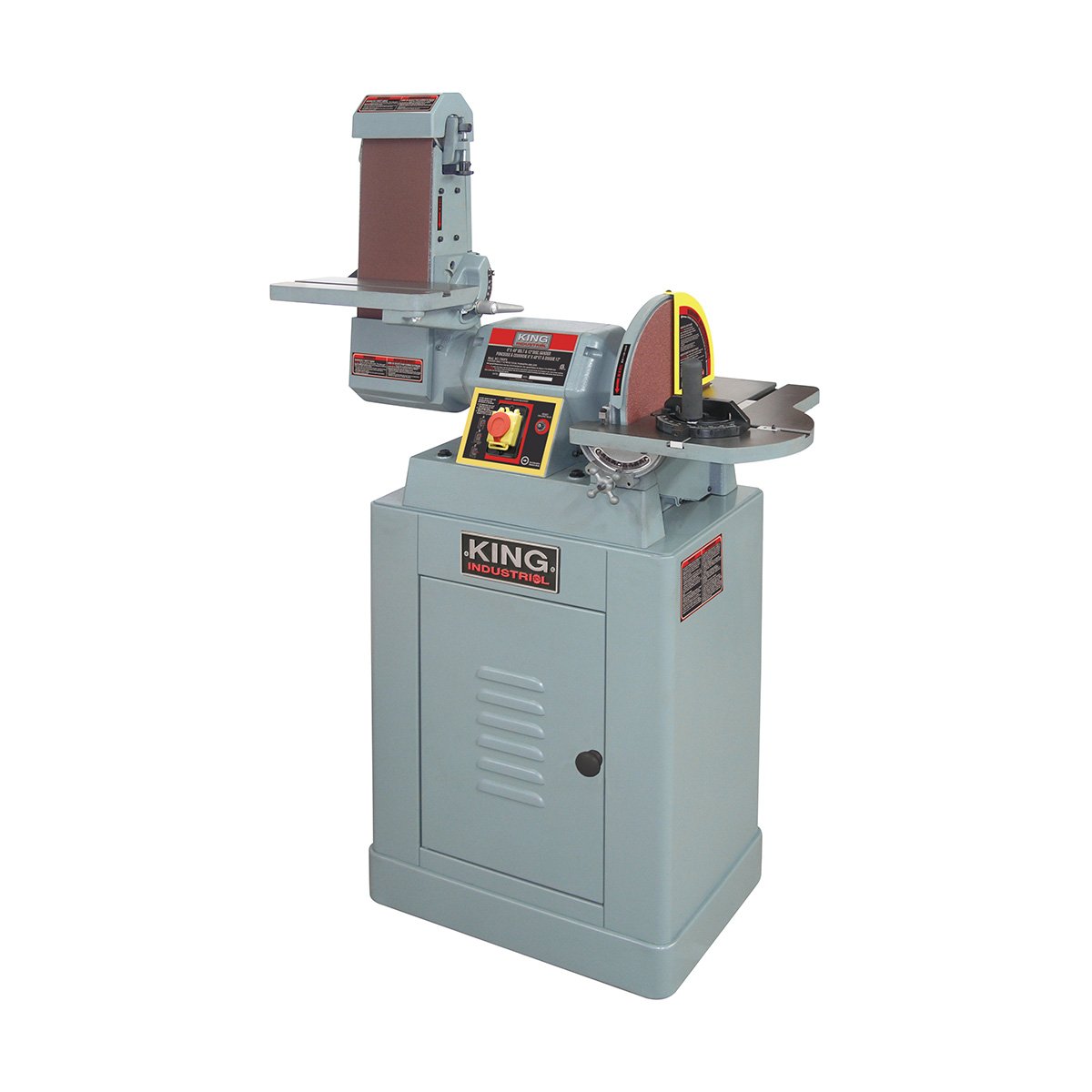 King Industrial 6" x 48" / 12" Belt Disc Sander