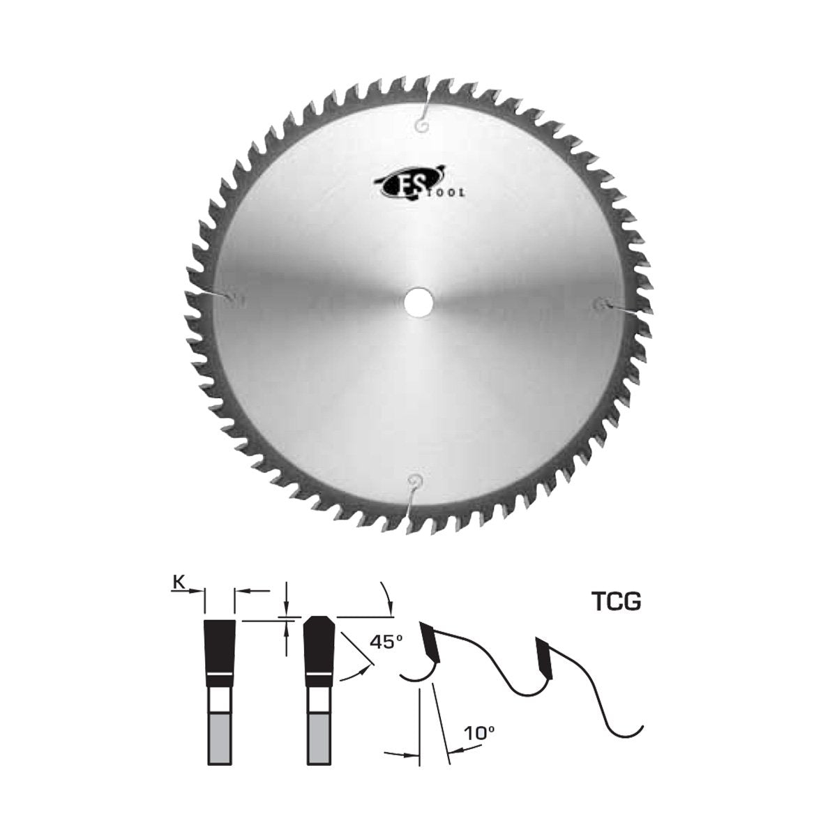 FS Tool Standard Cross Cut Saw Blade 10" 60 Tooth - 30mm Bore