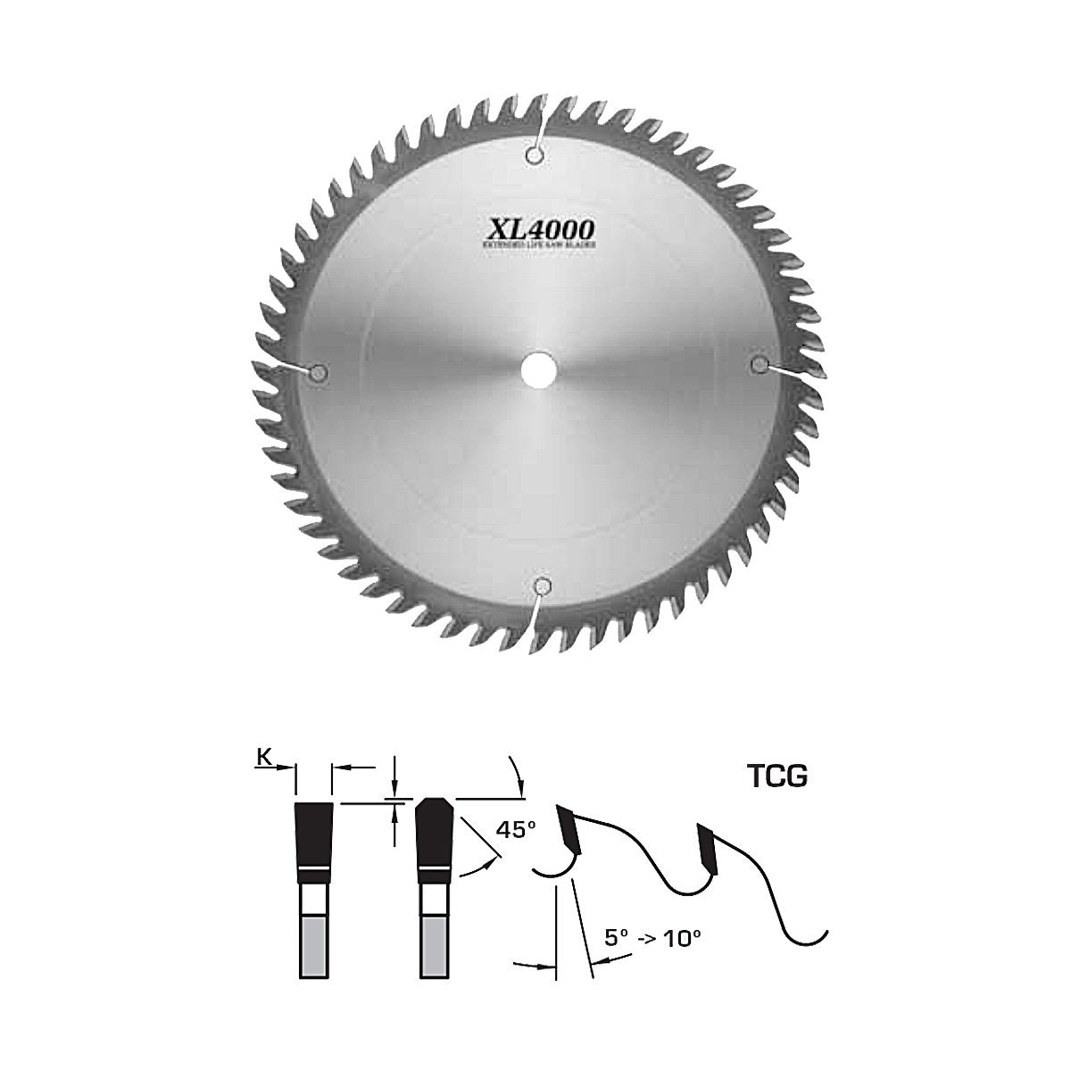 FS Tool XL4000 Standard Cross Cut Blade 10" 60 Tooth - 30mm Bore