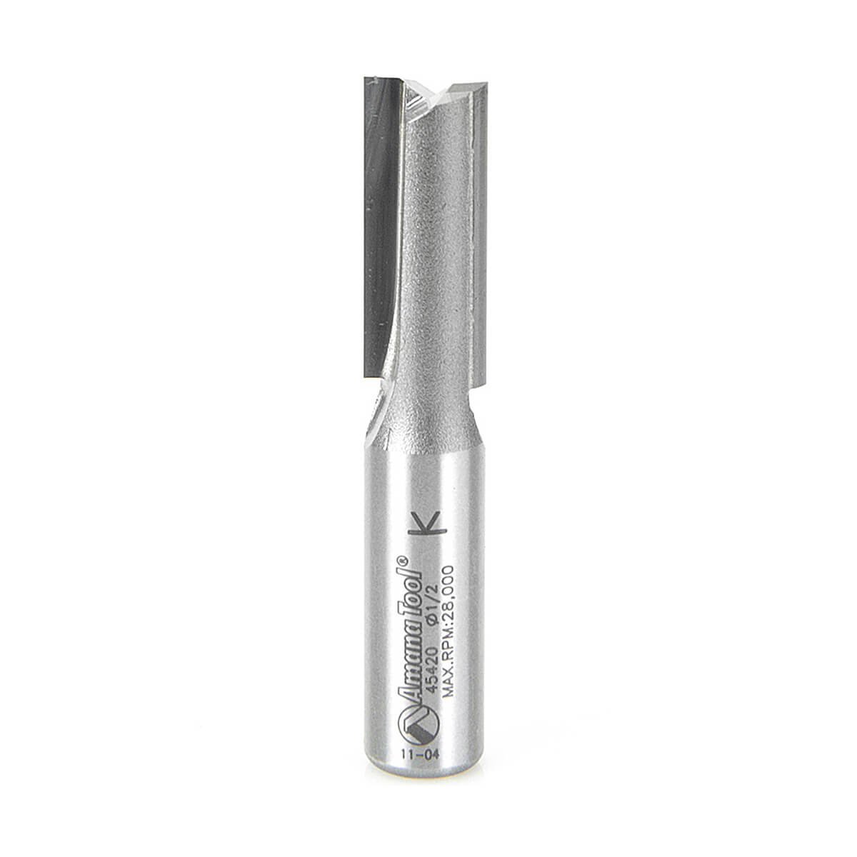 Amana Tool 45420 Carbide Tipped Straight Plunge 1/2" Diameter x 1-1/4" x 1/2" Shank
