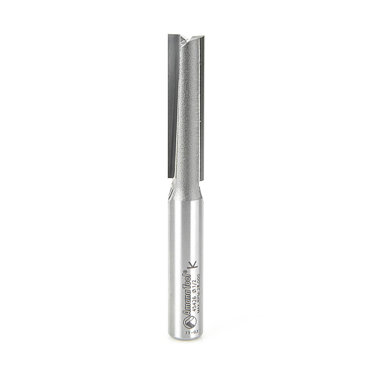 Amana Tool 45426 Carbide Tipped Straight Plunge 1/2" Diameter x 2" x 1/2" Shank