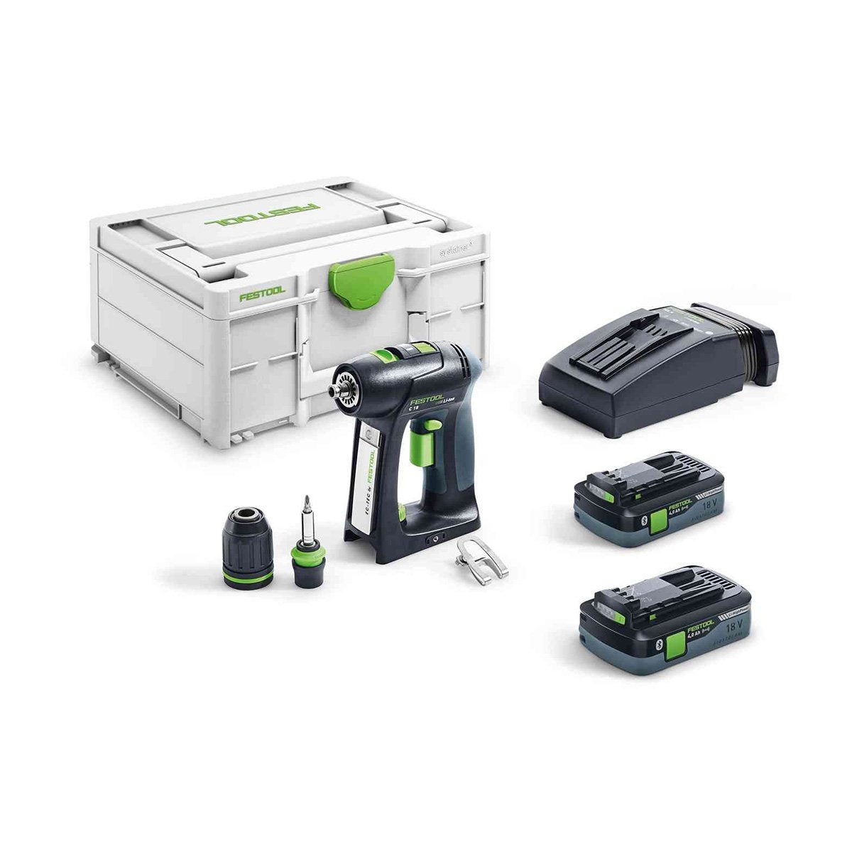 Festool Cordless Drill C 18+3 - Set