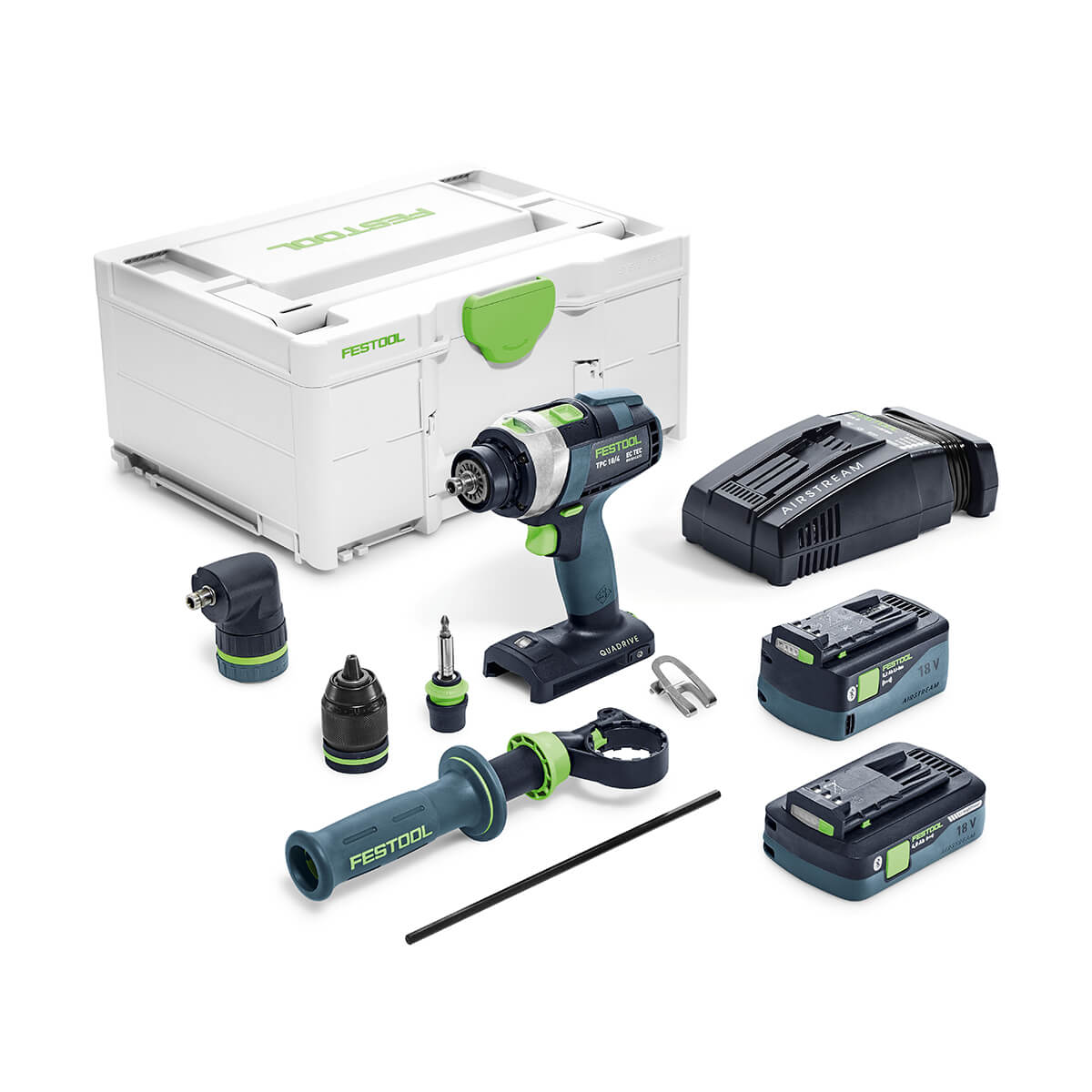 Festool 576778 Cordless Drill QUADRIVE TDC 18/4 I-Set