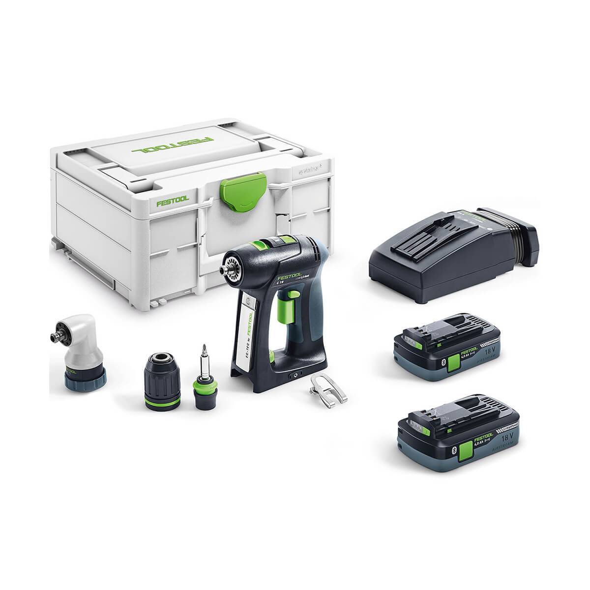 Festool 576994 Cordless Drill C 18+3 - HPC4,0 I-Set US