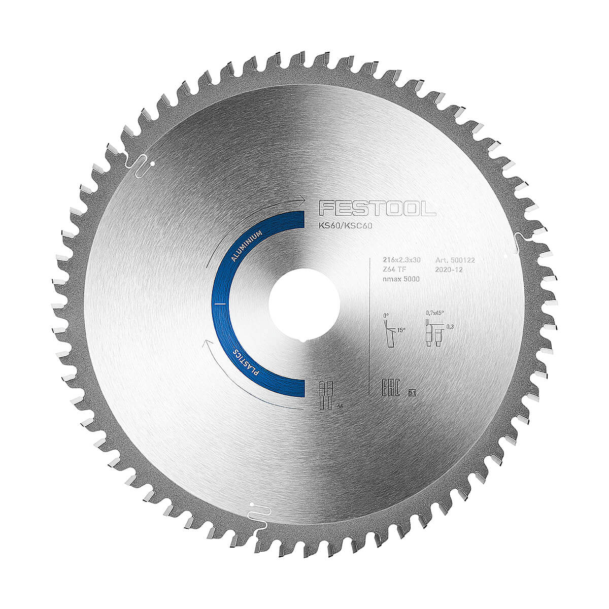 Festool 576929 Aluminum/Plastic Saw Blade 64 Tooth TC