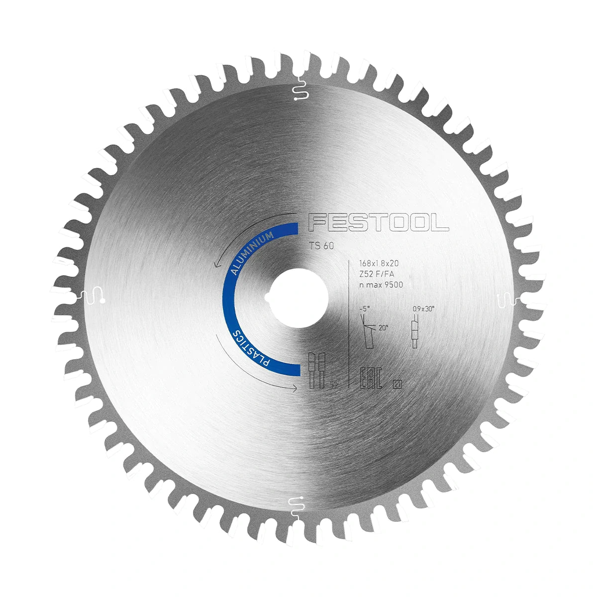 Festool 205774 Aluminum/Plastics Saw Blade 52 Tooth F/FA
