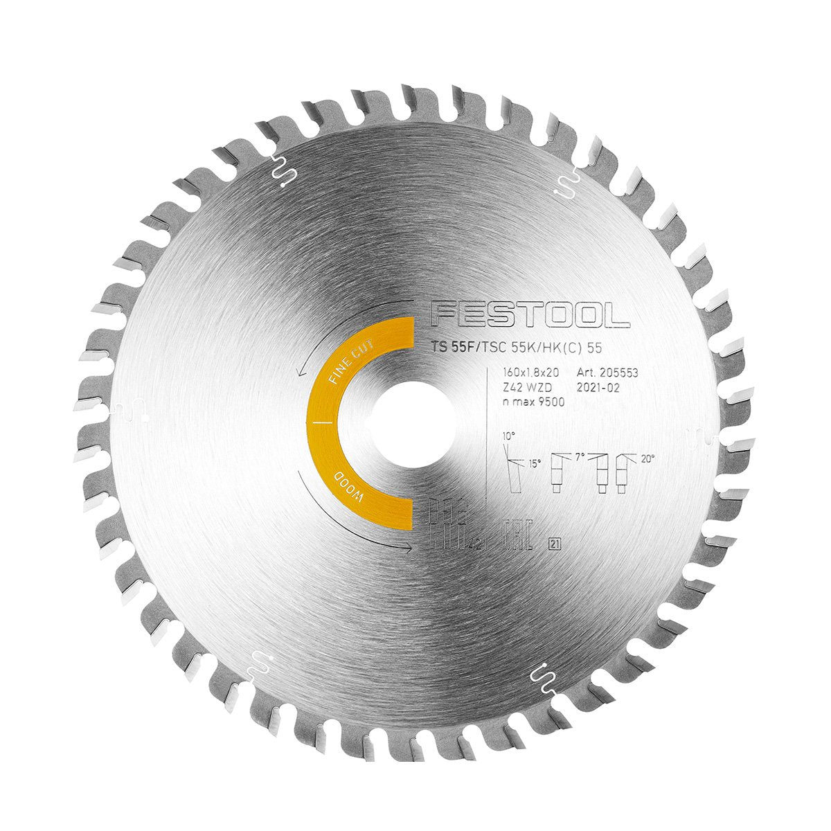 Festool TSC 55 K 42 Tooth Fine Wood Saw Blade