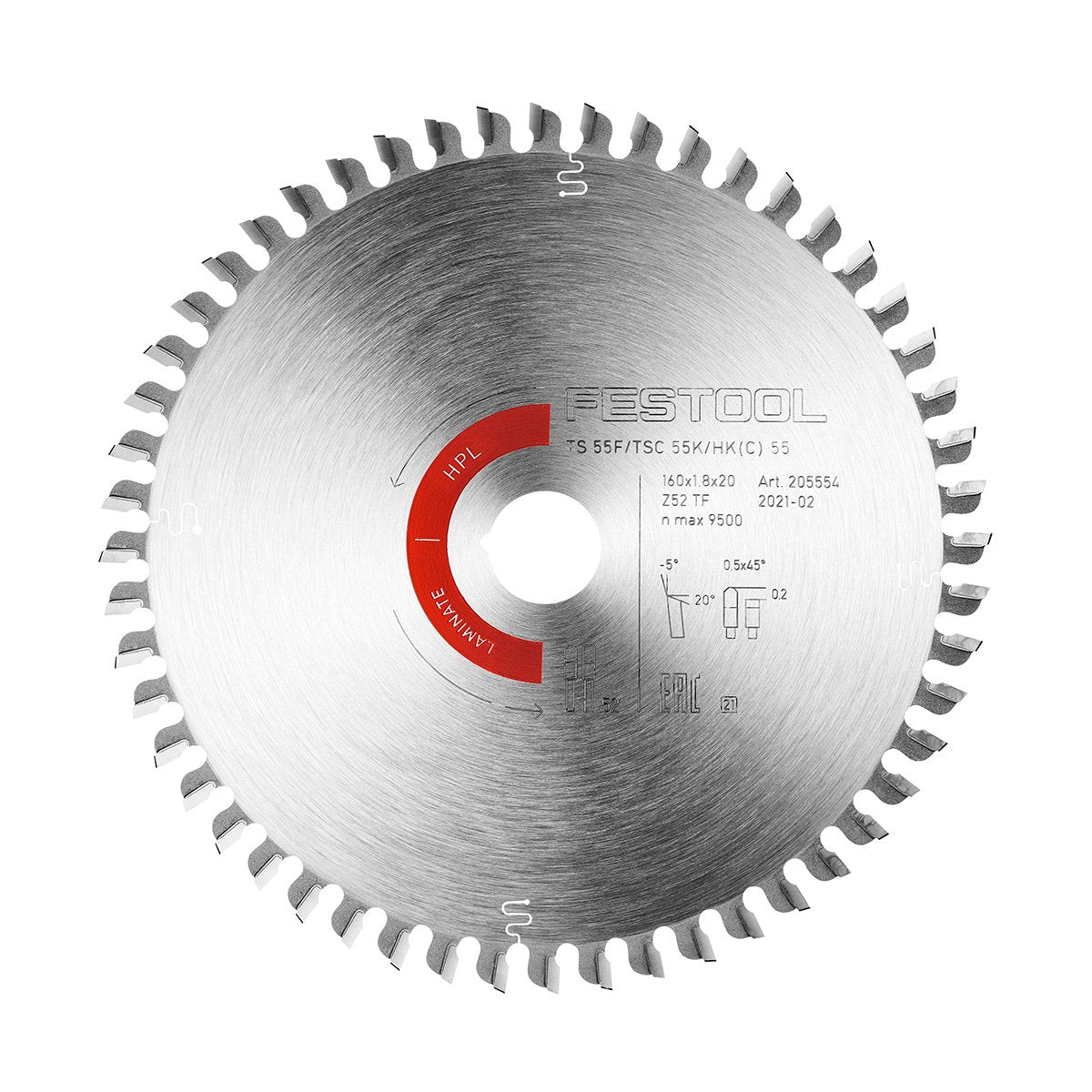 Festool TSC 55 K 52 Tooth Laminate Saw Blade