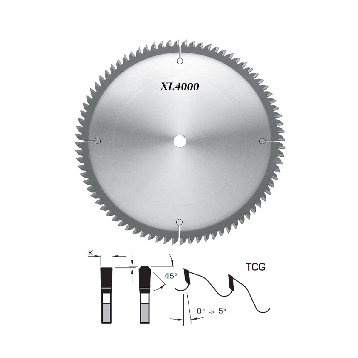 FS Tool S10250 XL4000 Cross Cut Blade 10" 80 Tooth 30mmBore