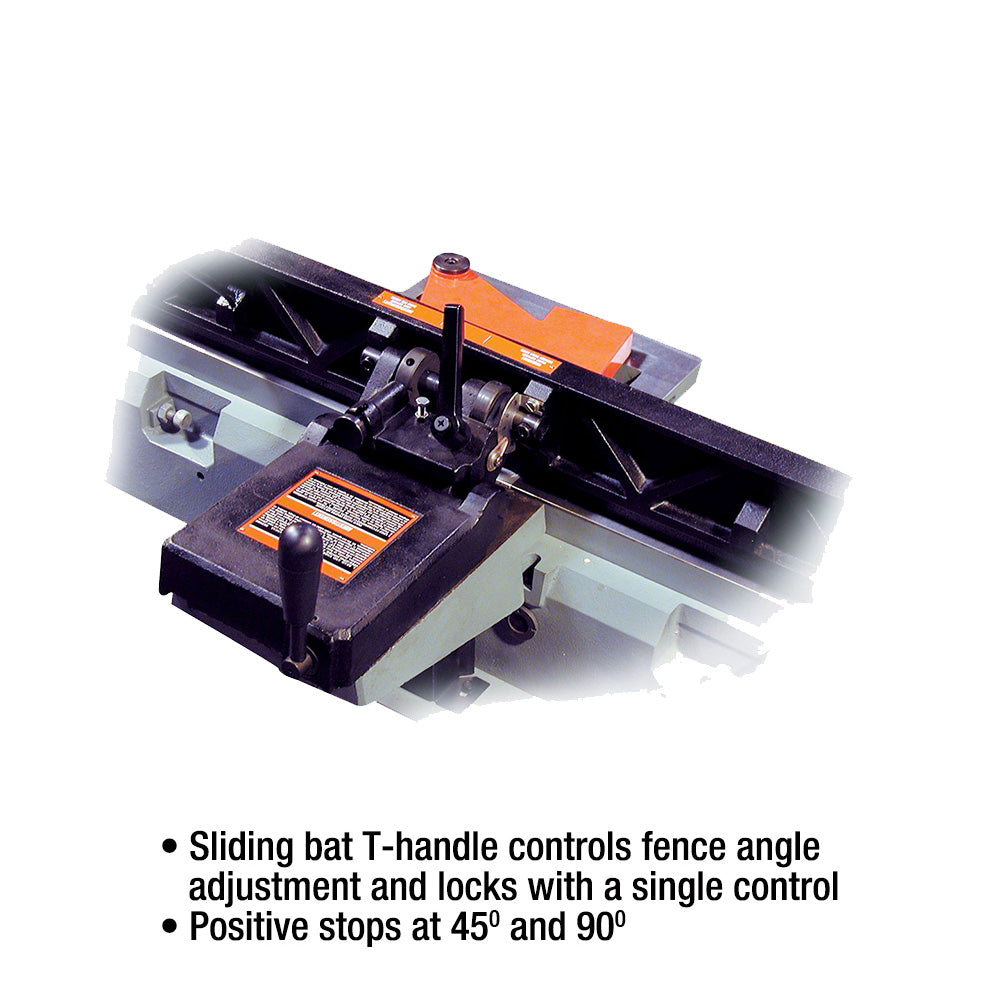 King Industrial 8" Parallelogram Jointer w/ Spiral Cutterhead