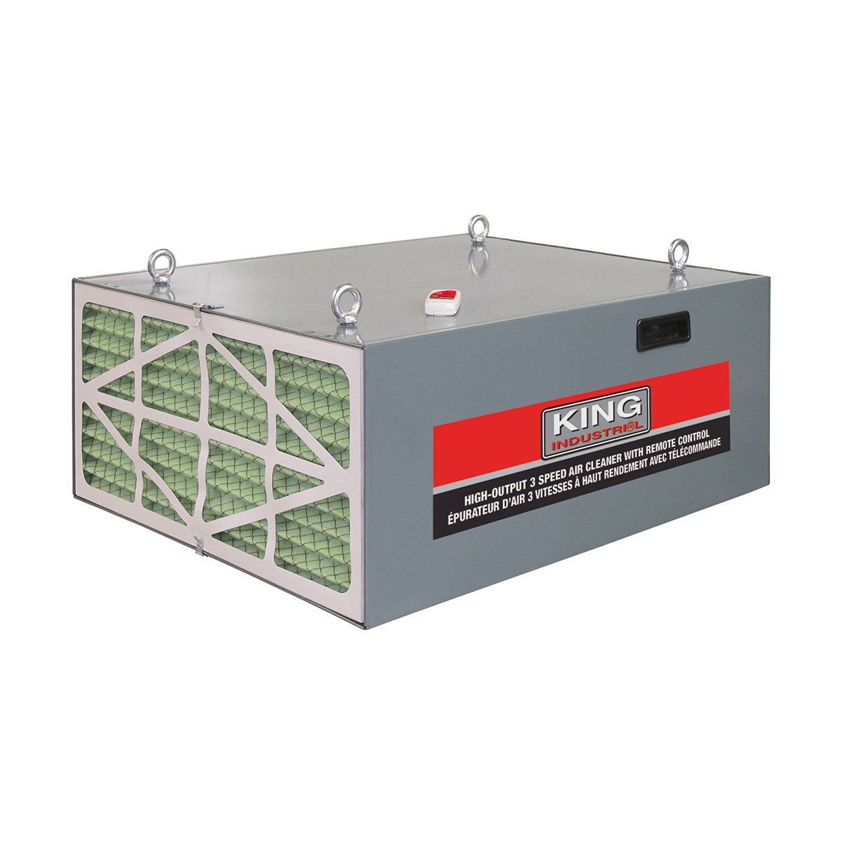 King Industrial High-Output 3-Speed Air Cleaner