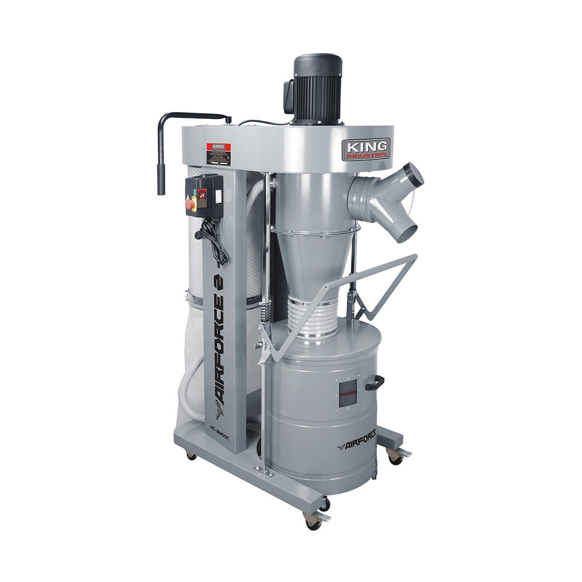 King Industrial 2HP Cyclone Dust Collector