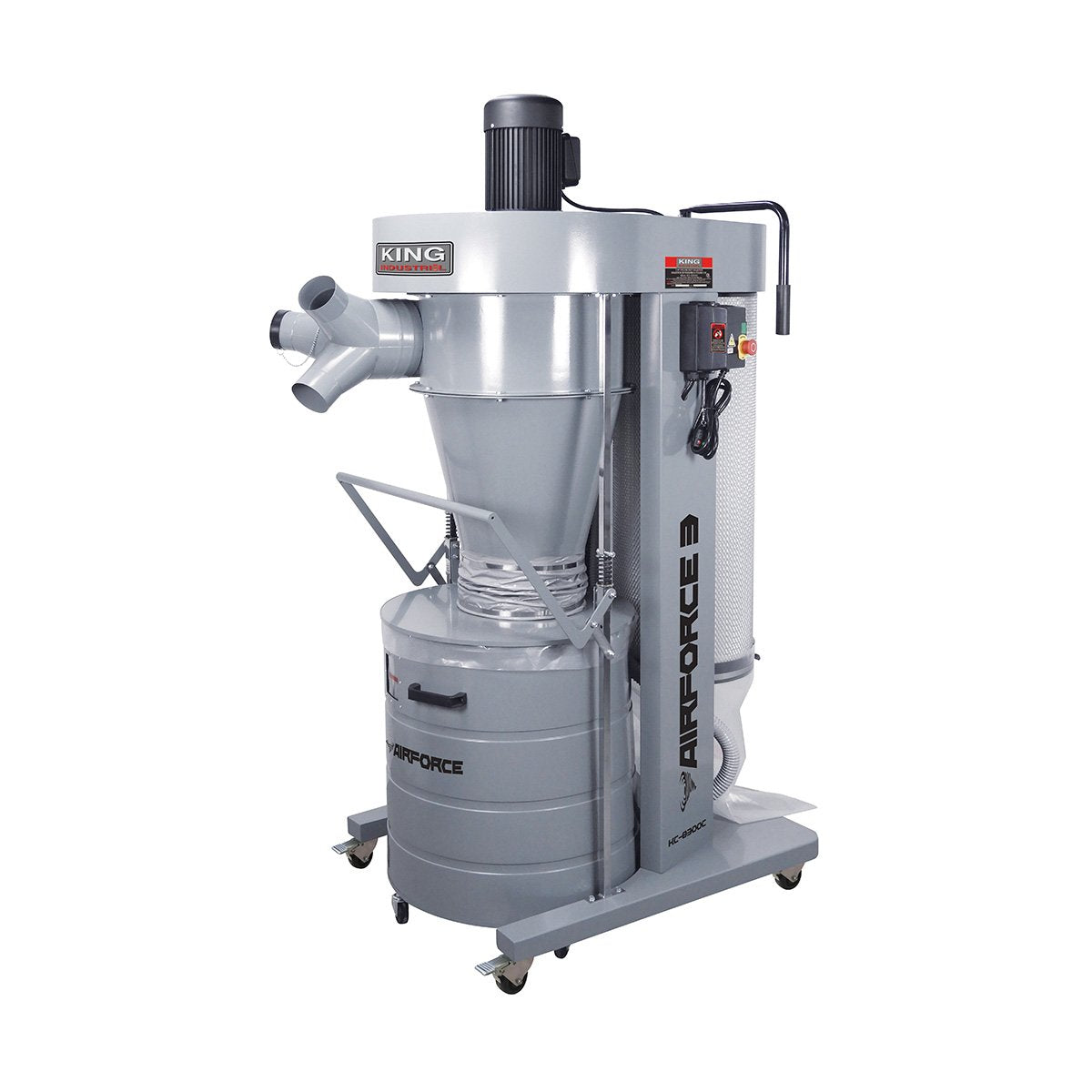 King Industrial 3HP Cyclone Dust Collector