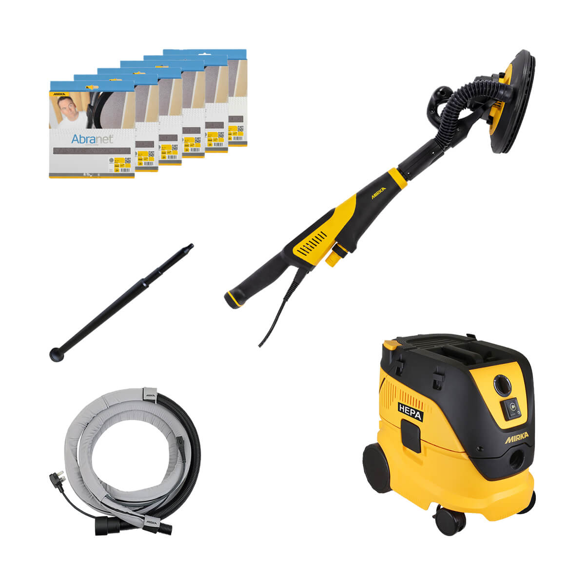 Mirka MCA-LEROSS-CD LEROS-S 950CV 9" Drywall Sander Package