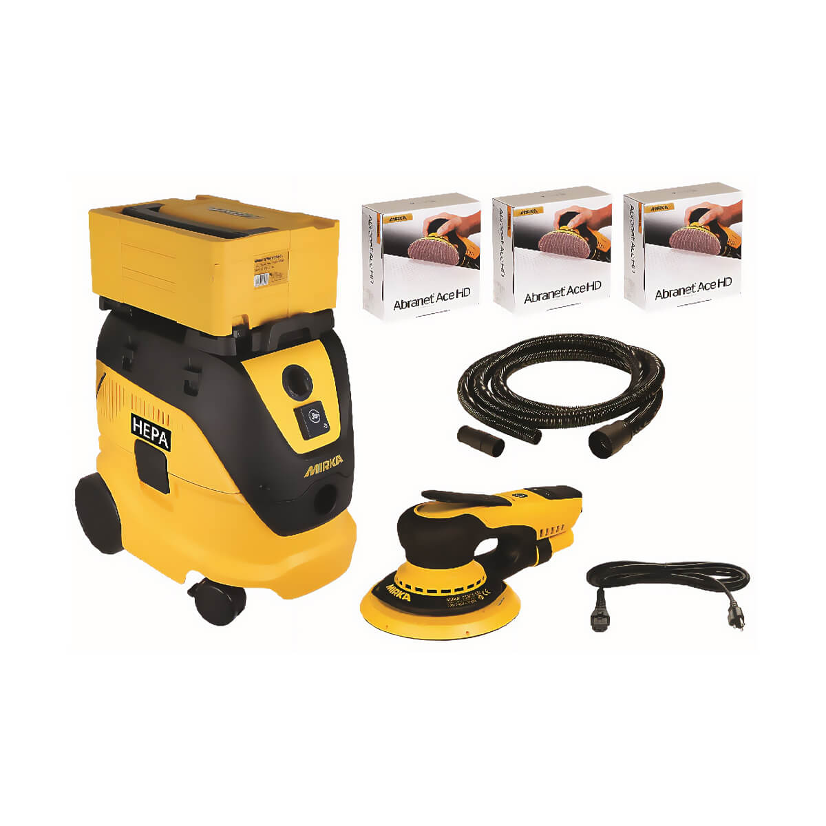Mirka MCA-RIDEROSACE-6 DEROS 6" Sander/Dust Extractor Package