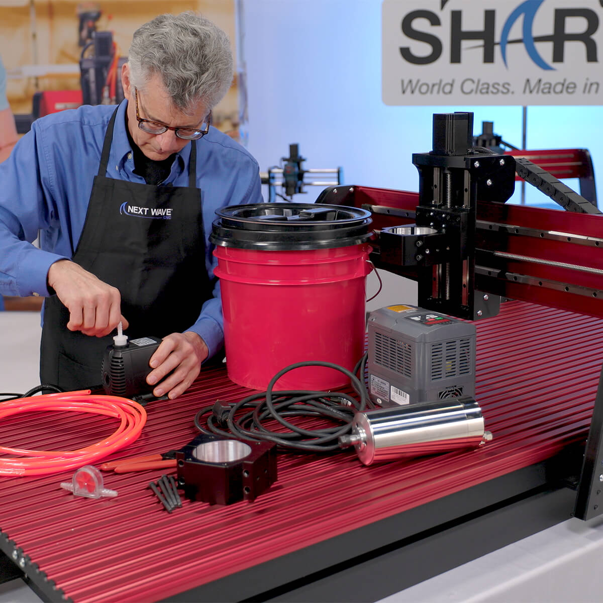 Next Wave CNC Shark 2.0HP 110V Liquid Cooled Spindle System