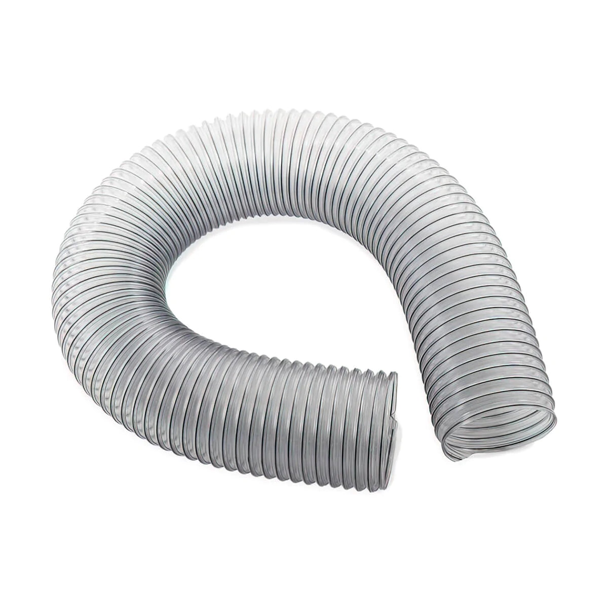 Oneida Air DHF020500 2" x 5' Clear Reinforced AS Urethane Flex-Hose