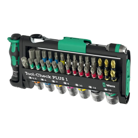 Zyklop Tool-Check PLUS 1 with Pozidriv Bits 39-Piece Set