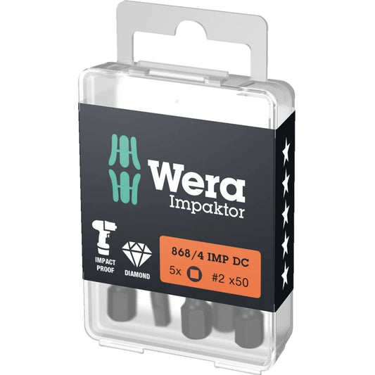 868/4 IMP DC DIY Impaktor square head socket bits
