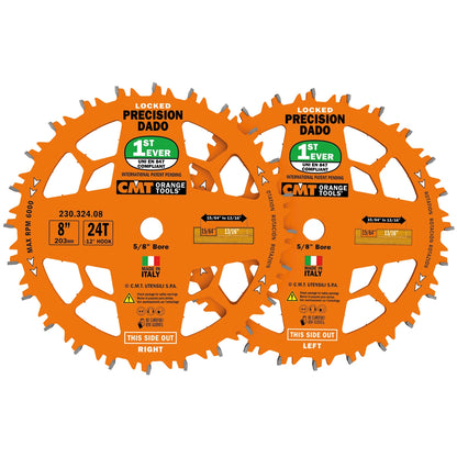 Locked Dado Pro Set 8" 24 Teeth
