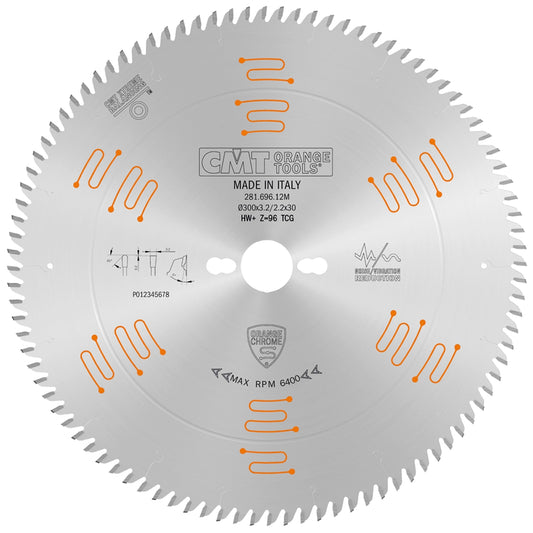 Saw Blade for Single-Sided - Laminate & Melamine 300x3.2/2.2x30mm T=96 TCG