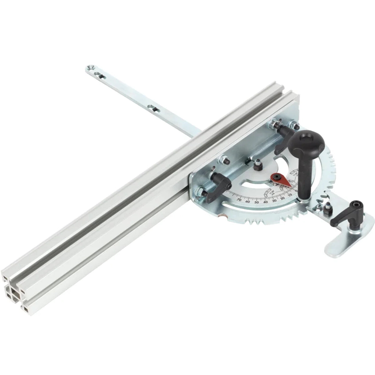 Mitre fence with precision mitre guide for table grooves