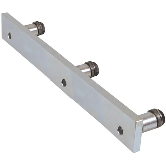 Coupling system for table extension, F-coupling