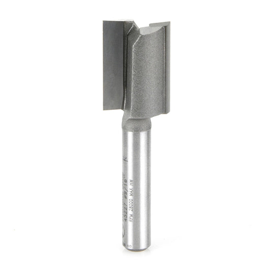 Carbide Tipped Straight Plunge High Production 9/16 Dia x 3/4 x 1/4 Inch Shank