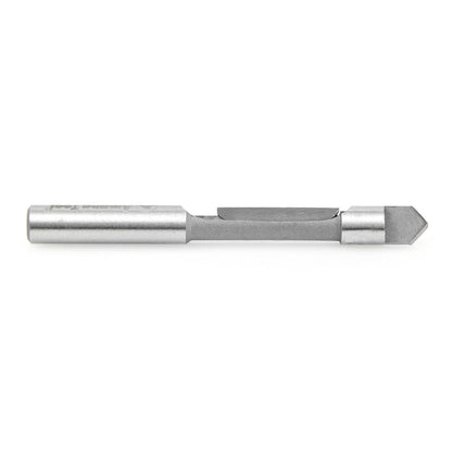 Carbide Tipped Panel Pilot Concave Grind 1/4 Dia x 3/4 x 1/4 Inch Shank Single Flute