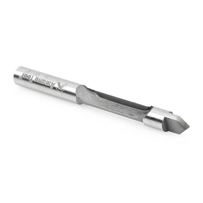 Carbide Tipped Panel Pilot Concave Grind 1/4 Dia x 3/4 x 1/4 Inch Shank Single Flute