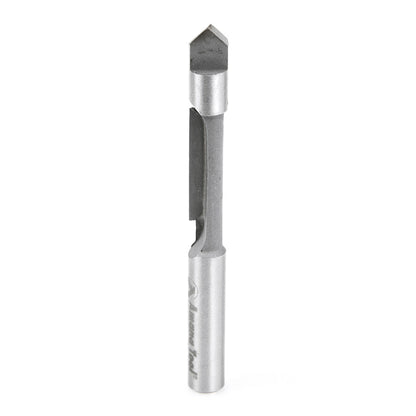 Carbide Tipped Panel Pilot Concave Grind 1/4 Dia x 3/4 x 1/4 Inch Shank Single Flute