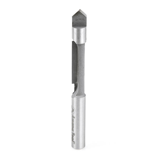 Carbide Tipped Panel Pilot Concave Grind 1/4 Dia x 3/4 x 1/4 Inch Shank Single Flute