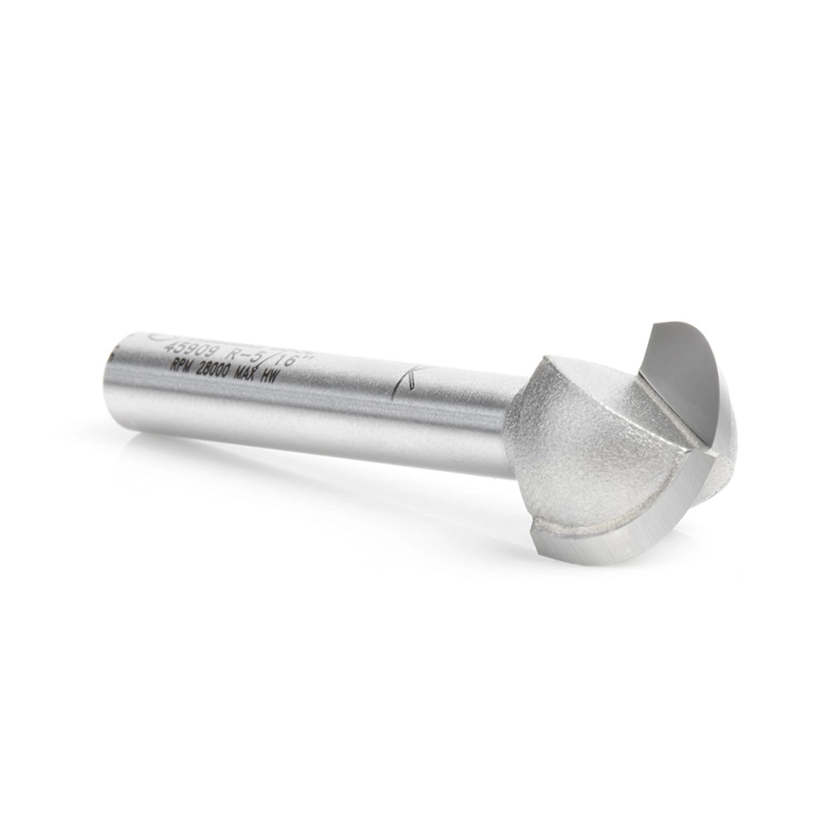 Carbide Tipped Core Box 5/16 Radius x 5/8 Dia x 3/8 x 1/4 Inch Shank