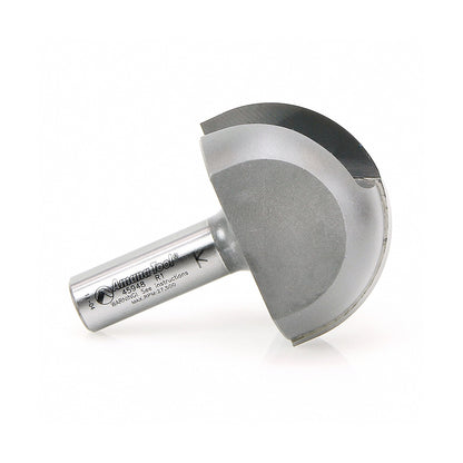 Carbide Tipped Core Box 1 Inch Radius x 2 Inch Dia x 1-1/4 x 1/2 Shank Extra Deep